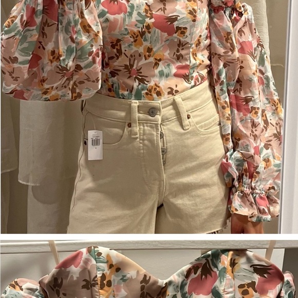 Floral Off-Shoulder Bodysuit with Ruffled Sleeves - Picture 11 of 11